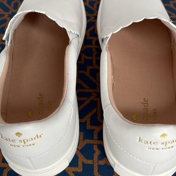 Kate Spade Shoes Aleta White Leather Slip on Shoes - Picture 4 of 7